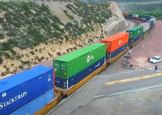 Amazon China ke Amerika Serikat FBA DHL International Rail Freight Melalui Gudang